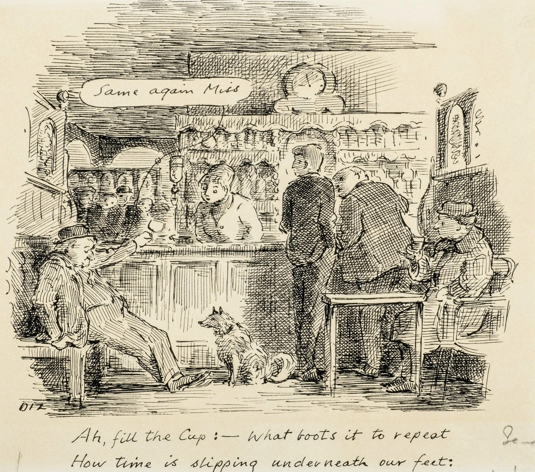 ダイヤモンドワイン社 1896 ヴィンテージアート Wining and Dining — The Edward Ardizzone Image Archive